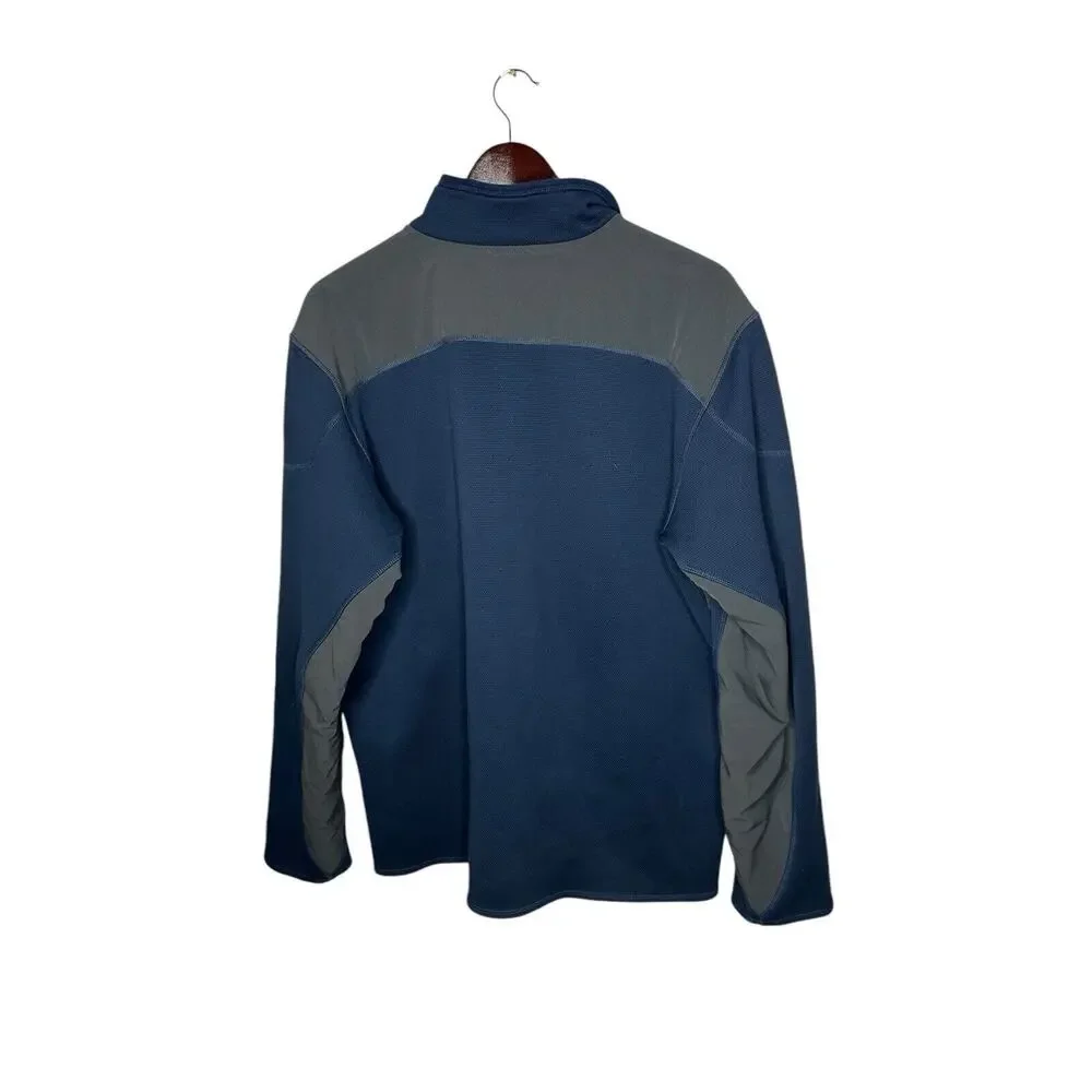 The North Face TKA‎ Stealth Jacket Mens L  Blue Fleece Long Sleeve Full-Zip AP5Q
